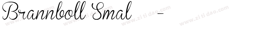 Brannboll Smal手机版字体转换